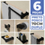 Kit Acessórios Banheiro/lavabo [6 Peças] Aço Inox 304 Preto Fosco [Q6DPF]