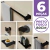 Kit Acessórios Banheiro/lavabo [6 Peças] Aço Inox 304 Preto Fosco [Q6EPF]