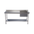 Mesa Pia Aço Inox Uma Cuba Direita e Prateleira