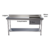 Mesa Pia Aço Inox Uma Cuba Direita e Prateleira - comprar online