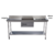 Mesa Pia Aço Inox Uma Cuba Centro e Prateleira - comprar online