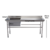Mesa Pia Em Aço Inox Com Uma Cuba A Esquerda - comprar online