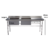 Mesa Pia Em Aço Inox Com Duas Cubas A Esquerda - comprar online