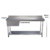 Mesa Bancada Em Aço Inox com Espelho, Gaveta e Prateleira - comprar online