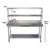 Mesa Bancada Em Aço Inox Com Espelho e Duas Prateleiras Superiores - comprar online