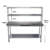 Mesa Bancada Em Aço Inox com Duas Prateleiras Superiores - comprar online
