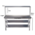 Mesa Bancada Aço Inox com Duas Prateleiras Inferiores e Prateleira Superior - comprar online