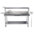 Mesa Bancada Em Aço Inox com Espelho e Prateleira Superior - comprar online