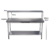 Mesa Bancada Em Aço Inox Com Prateleira Superior - comprar online