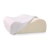 Almohada viscoelástica cervical Casabella para meditación, con funda blanca y una forma ergonómica.