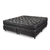 Conjunto Moscu Plus - colchón y sommier de tamaño King size, con diseño moderno en tonos oscuros.