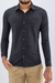 Camisa Essencial Slim Tricoline lisa Preto