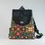 Mochila Clasica negro flores - comprar online