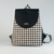 Mochila Clasica Negra Pied de Poule