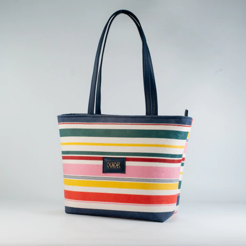 Cartera Sophi STRIPES 2 azul - comprar online