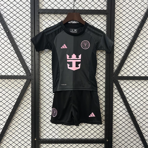 Kit Infantil Inter Miami 2025/26 Preto - Adidas