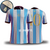 Camisa Argentina Messi Comma Footbal Gola Polo - comprar online