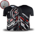 Camisa preta do São Paulo FC com design moderno e logotipo da New Balance, vista frontal e traseira.