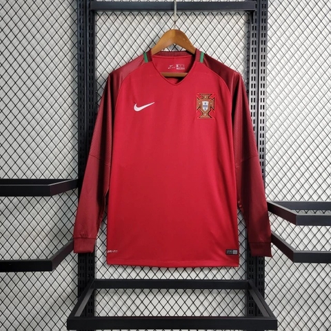 Camisa Retrô Portugal I Manga Longa - 2016/17