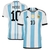 Camisa Seleção Argentina Home 2023 Messi 10 Torcedor Masculino - Branco e Azul