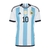 Camisa Seleção Argentina Home 2023 Messi 10 Torcedor Masculino - Branco e Azul na internet