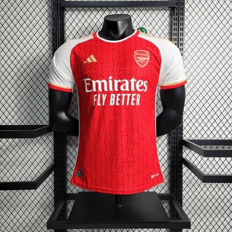 Camisa Arsenal Home 2023/24 - Jogador Masculina Vermelha