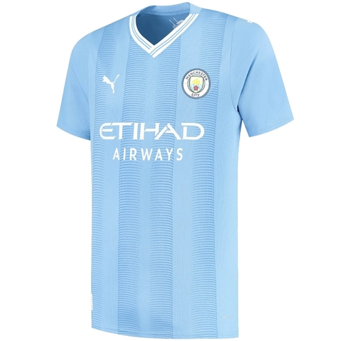 Camisa Manchester City Home 23/24 s/n° Torcedor Masculina - Azul
