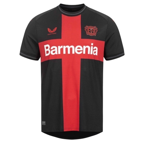 Camisa Bayer Leverkusen Home 23/24 sn° Torcedor Masculino - Preto