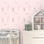 Papel de Parede Adesivo Infantil Floral Menina