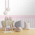 Papel de Parede Adesivo Infantil Coroa Rosa