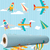Papel de Parede Adesivo Infantil Avião, Balão e Foguete - comprar online