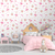Papel de Parede Adesivo Infantil Bailarina, Flores e Chaves