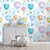 Papel de Parede Adesivo Infantil Balões e Nuvens