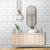 Papel de Parede Adesivo Azulejo Metrô White PNM3119