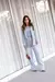 CONJUNTO ALFAIARIA DANIELA BLUSA, CALÇA E BLAZER BABY BLUE