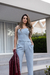 CORSET ESTRUTURADO ALFAITARIA DANIELA BABY BLUE - loja online