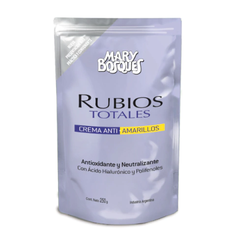 RUBIOS TOTALES CREMA ANTI AMARILLOS -DOYPACK x250g / 2024