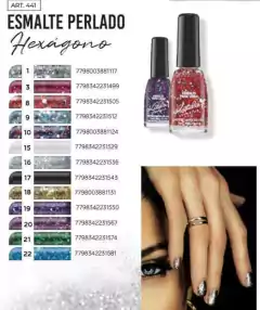 ESMALTE HEXAGONO KATALIA (211) [aclarar colores por whatsapp}