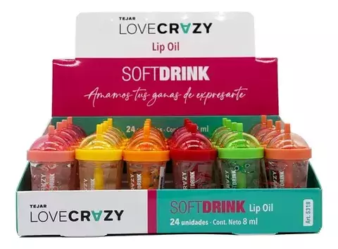 Lip Oil Love Crazy Soft Drink Vasito Art.5318-23074 - comprar online