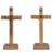 Crucifixo em Madeira com medalha de São Bento - 17 cm