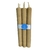 Kit de 6 velas de cera de abelha alveoladas 20 cm