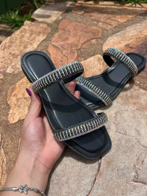 RASTEIRA CRISTAL PRETA