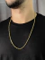 CORRENTE CADEADO FECHO CANHÃO - 4MM - BANHADA A OURO 18K - loja online