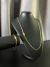 KIT CORRENTE E PULSEIRA CADEADO ALONGADO FECHO TRAVA DUPLA - 2MM - BANHADO A OURO 18K - comprar online