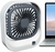 Imagen de Mini Ventilador Portátil De Escritorio Recargable Usb Ajuste 45° Con 3 Velocidades