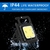 Mini linterna LED multifunción, portátil, recargable, con 3 modos, con soporte plegable, abrebotellas y base magnética - comprar online