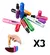 Kit x3 Mini Perfumero Recargable Portátil 5ml Atomizador Colores