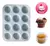Molde Silicona Repostero Muffins X 12 Cup Cake Magdalenas