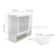 Dispenser Cereal Granos Cocina 6 Divisiones Plástico Pared - Calipha Digital