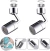 Pack de 2 Grifos Universales Giratorios 720° con Filtro Antisalpicaduras
